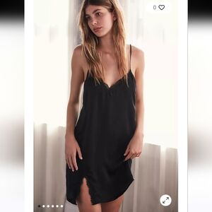 Urban Outfitters Black Lace Trim Cami Top